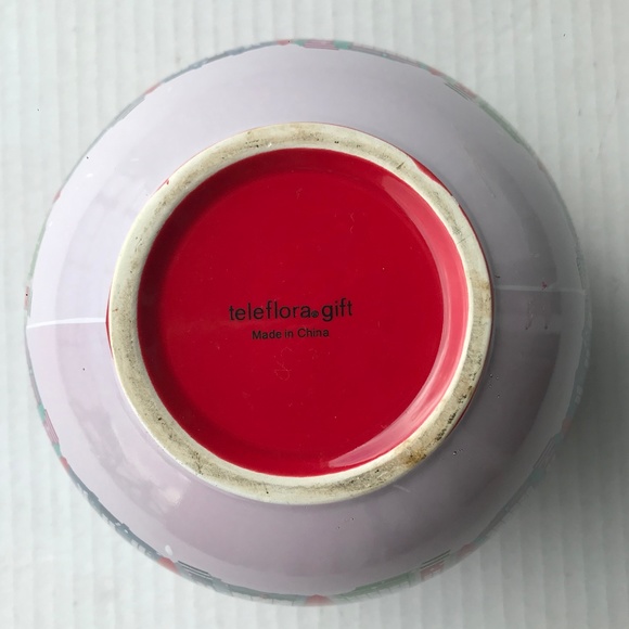 Red Teleflora Holiday Winter Scene Globe Vase 4.25” - Picture 6 of 8